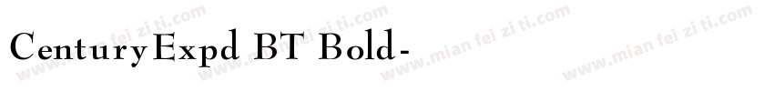 CenturyExpd BT Bold字体转换